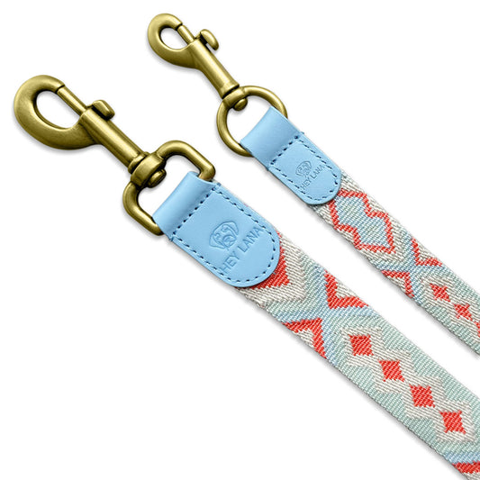Hundeleine 2m Coral/Blau
