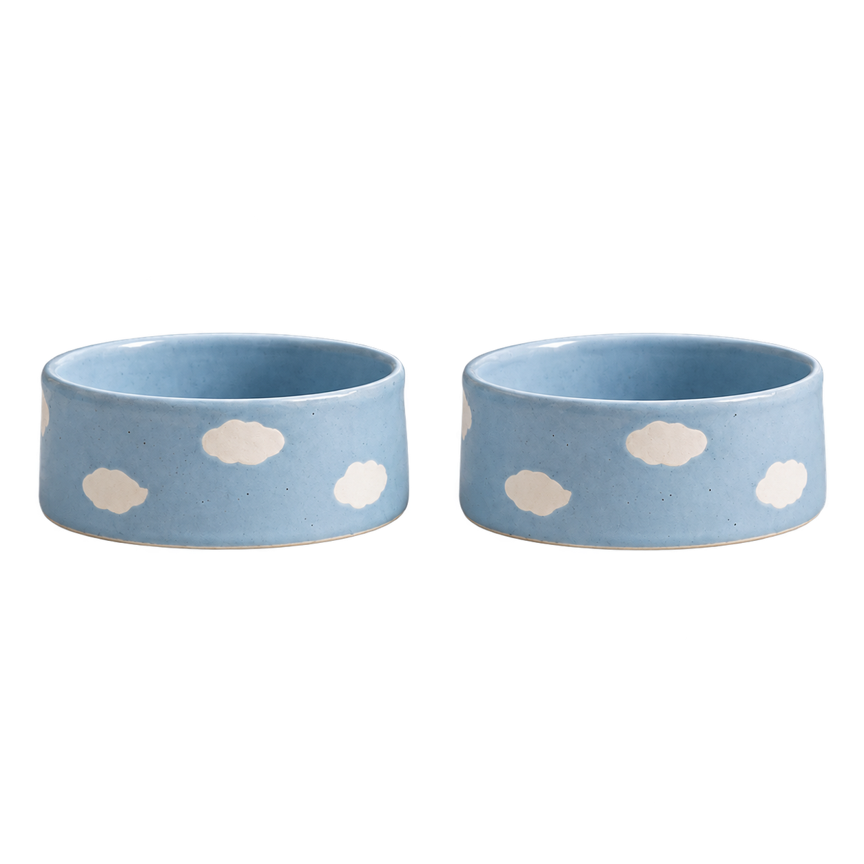 EGG BACK HOME Hundenapf Cloud Blau 2er-Set – zwei freigestellte Näpfe