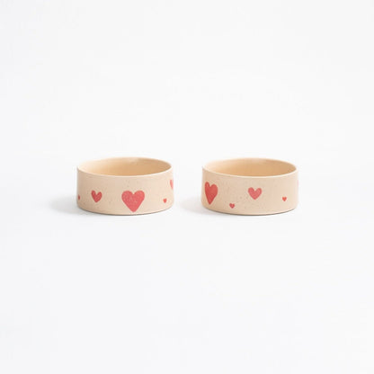 Egg Back Home Cozy Hearts Hundenapf-Set 14 cm