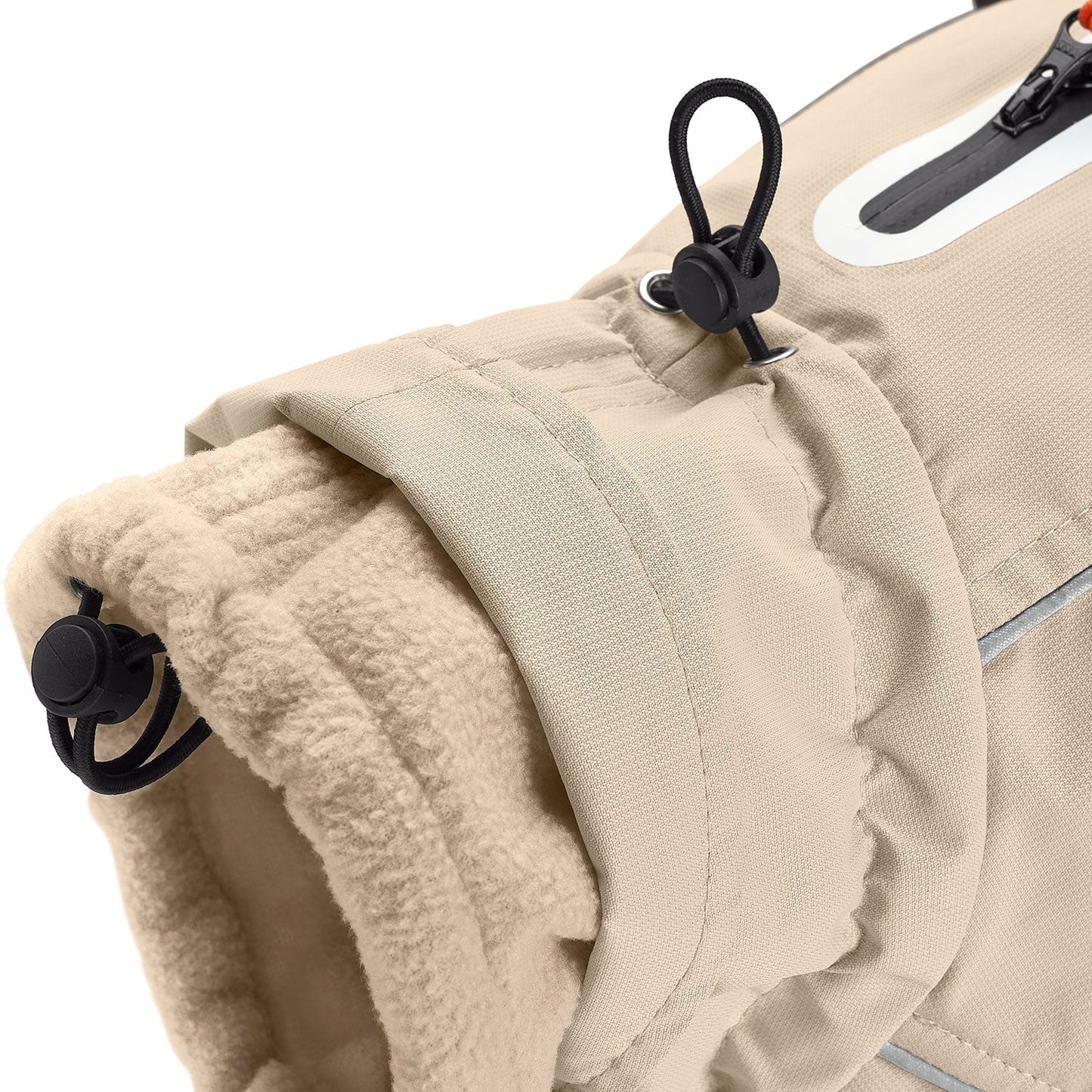 HUNTER Hundemantel Nordby Dackel Creme – Studioansicht 3
