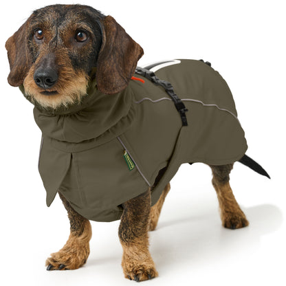 HUNTER Hundemantel Nordby Dackel Oliv – Produktdetail 2