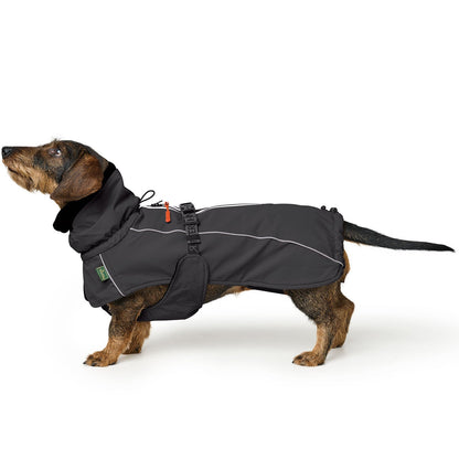 HUNTER Hundemantel Nordby Dackel Schwarz – Produktansicht 1