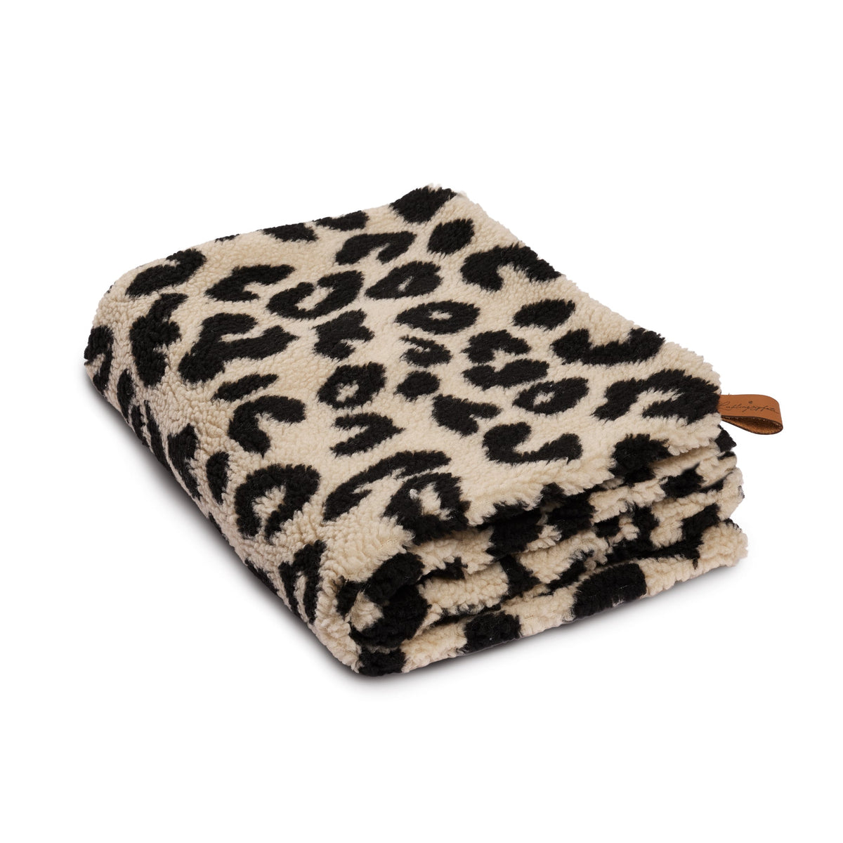 LIEBLINGSPFOTE Hundedecke Teddy Leo Beige/ Schwarz – Produktansicht