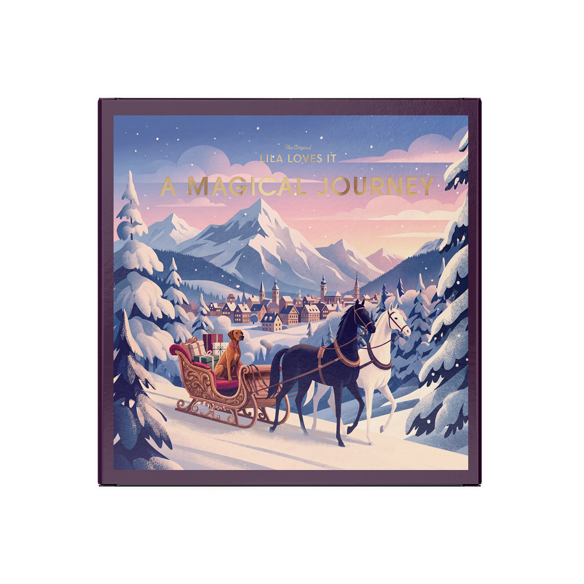 LILA LOVES IT Adventskalender 2026 für Hunde – geschlossener Kalender mit Wintermotiv