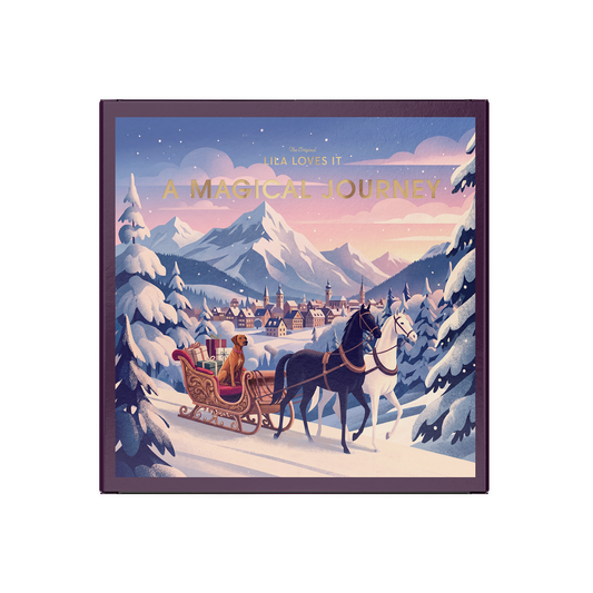 LILA LOVES IT Adventskalender 2026 für Hunde – geschlossener Kalender mit Wintermotiv