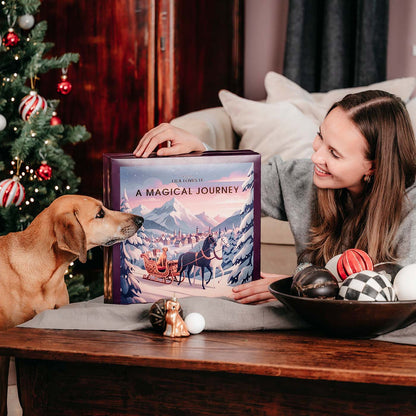 LILA LOVES IT Adventskalender 2026 – Kalender mit Hund und Mensch im Weihnachtsambiente