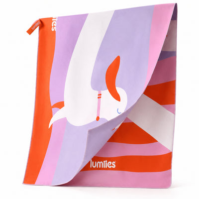 Beach Towel Dackel Edition Lilac Sunset