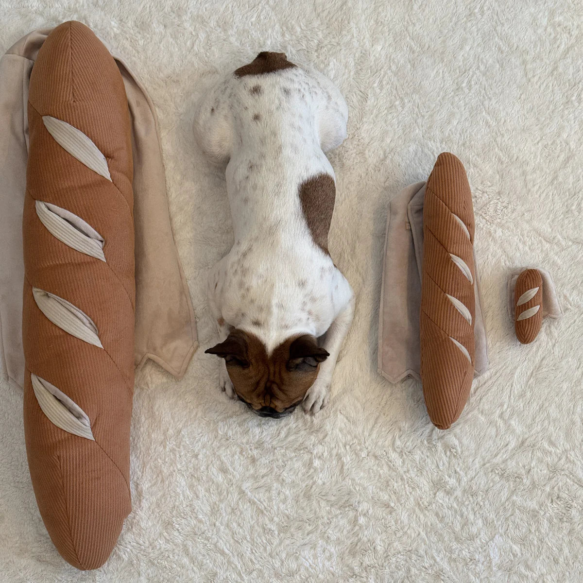 Hundespielzeug Baguette Mini