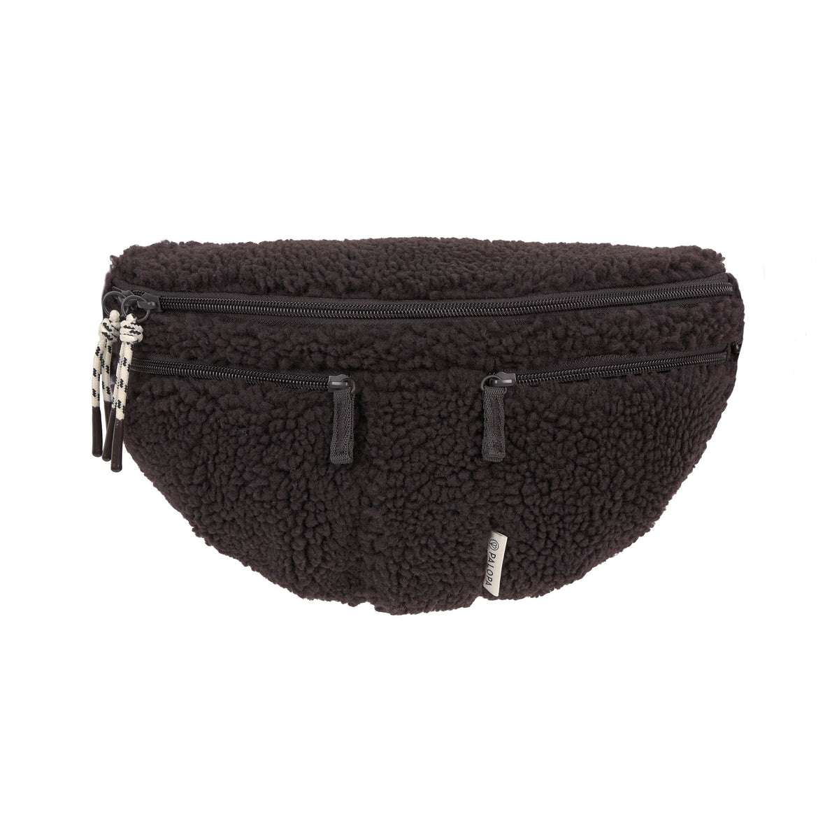 PALOPA Leckerlitasche Emma Teddy-Fleece Brownie – Vorderansicht auf hellem Hintergrund