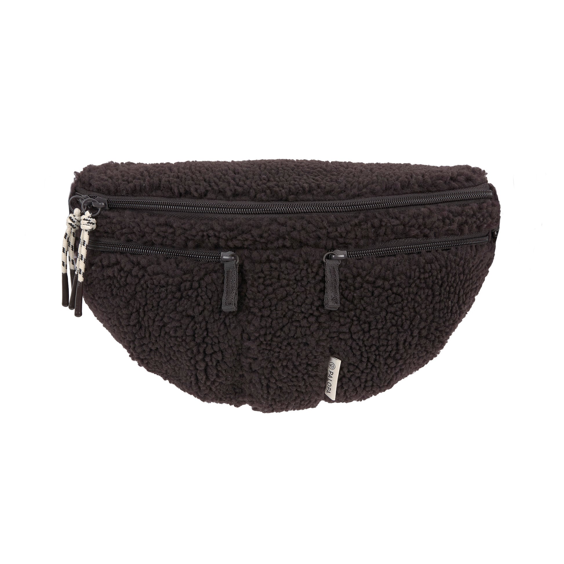 PALOPA Leckerlitasche Emma Teddy-Fleece Brownie – Vorderansicht auf hellem Hintergrund