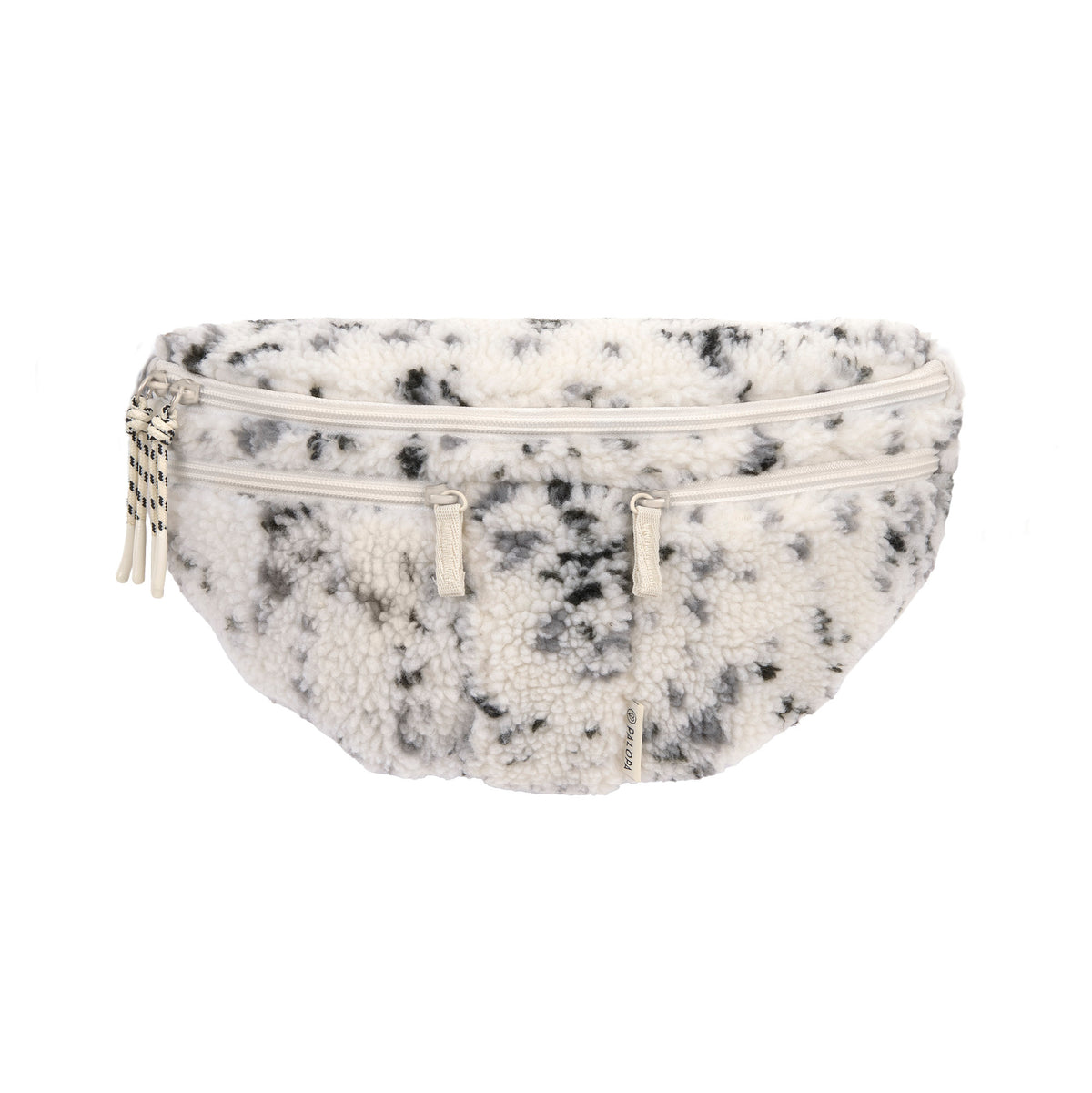PALOPA Leckerlitasche Emma Teddy-Fleece Speckled Creme – Vorderansicht auf hellem Hintergrund