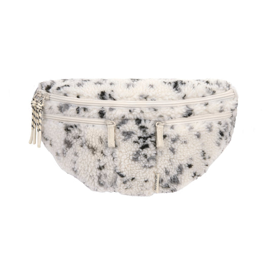 PALOPA Leckerlitasche Emma Teddy-Fleece Speckled Creme – Vorderansicht auf hellem Hintergrund