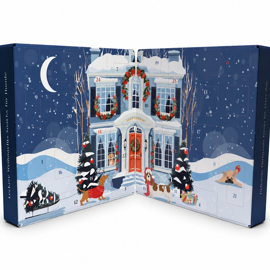 PETS BEST Premium Adventskalender zum Aufklappen – Hauptansicht auf weißem Hintergrund
