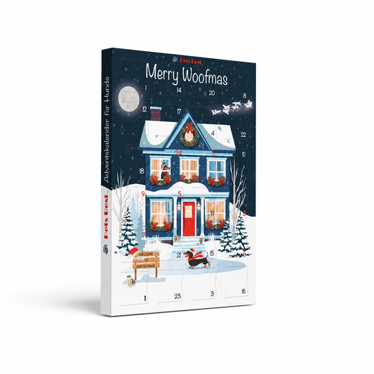 PETS BEST Adventskalender Santa's Moonlight Skates – Hauptansicht auf weißem Hintergrund