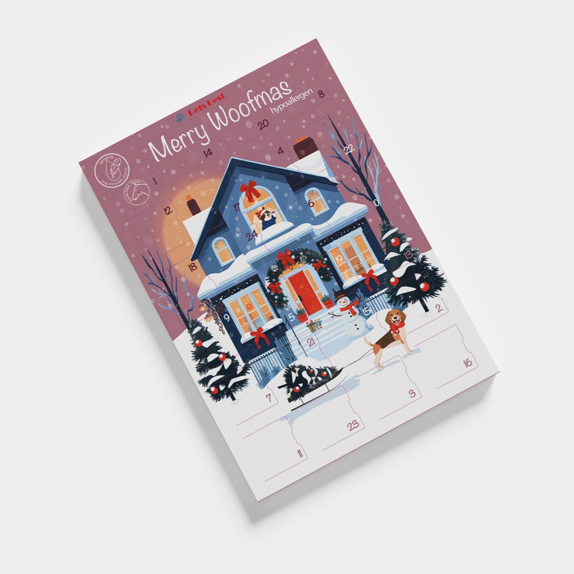 PETS BEST Hunde-Adventskalender Snowman's Christmas Morning, Detailansicht