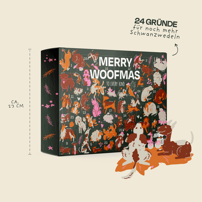VEGDOG Hunde-Adventskalender Merry Woofmas Klein – Winter-Cookies-Animation