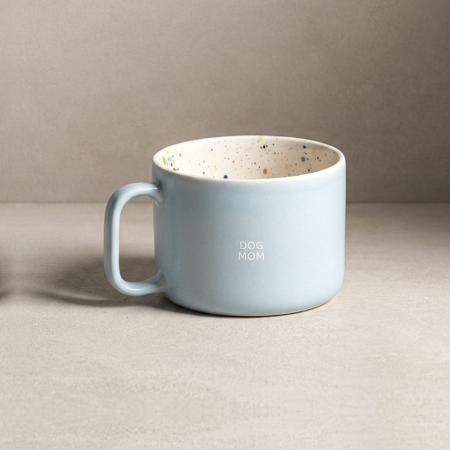 Breeze Hundemama Tasse 450 ml Blau Weiß