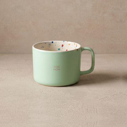 Breeze Hundemama Tasse 450 ml Grün Rosa