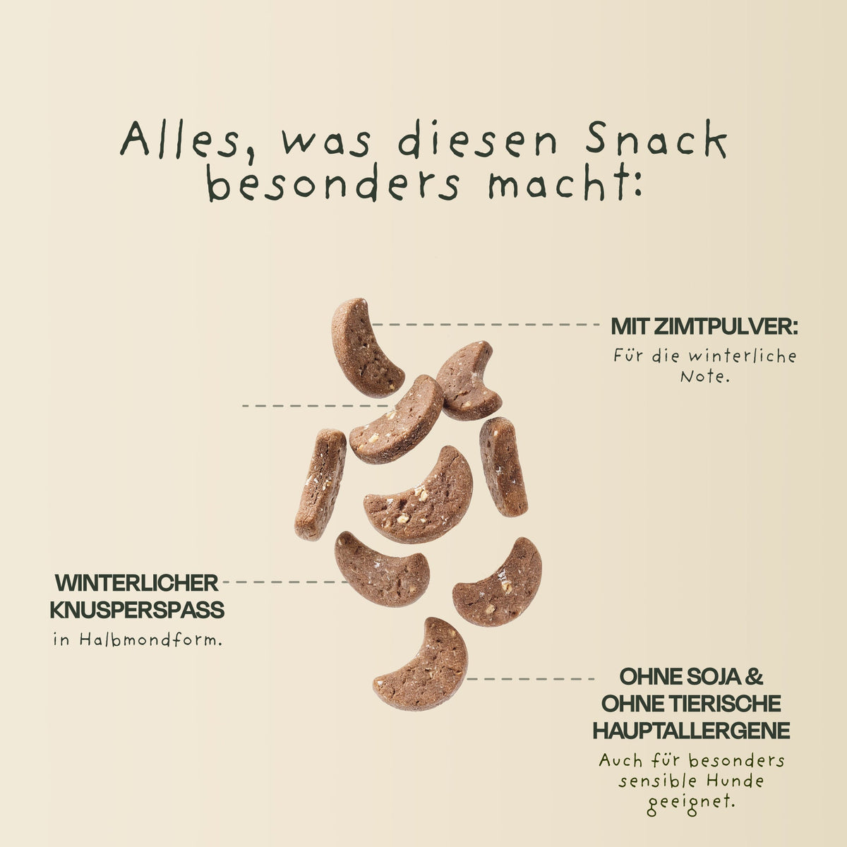 VEGDOG Winter Cookies – Knusprige Halbmonde mit Zimt